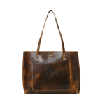 Divine's Vintage Brown Leather Tote Bag - Image 3