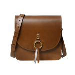Luxfair's Classic Brown Ring Detail Crossbody Bag
