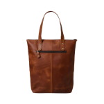 Luxfair's Classic Tan Leather Tote Bag