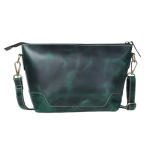 Luxfair's Deep Green Leather Shoulder Crossbody Bag
