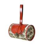 Luxfair's Handcrafted Patterned Leather Barrel Bag - Image 2