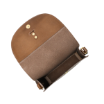 Luxfair's Classic Brown Ring Detail Crossbody Bag - Image 3