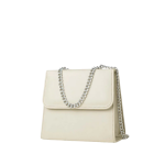 Luxfair's Chain Flap Shoulder Bag - Soft Cream - Image 2